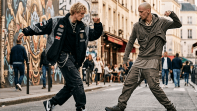 Illustration du casting Casting danseur de hip hop homme blond ou chauve pour un grand événement mode