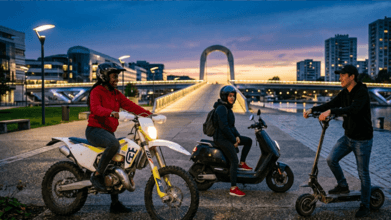 Illustration du casting Casting figurant et figurante possédant moto cross scooter ou autre pour une série Canal+