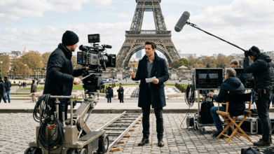 Illustration du casting CASTING URGENT acteur anglophone anglais ou américain pour un tournage au pied de la tour Eiffel